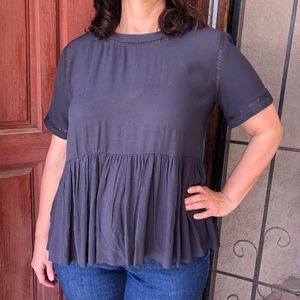 Loft Smokey Gray Top